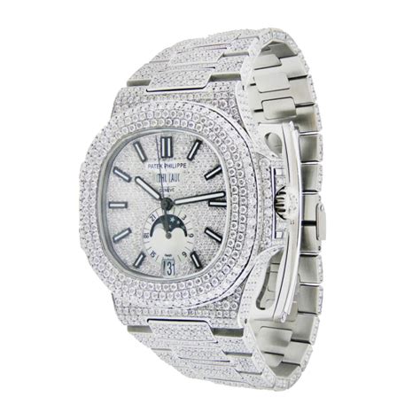 iced out patek philippe cheap|patek philippe diamond bezel.